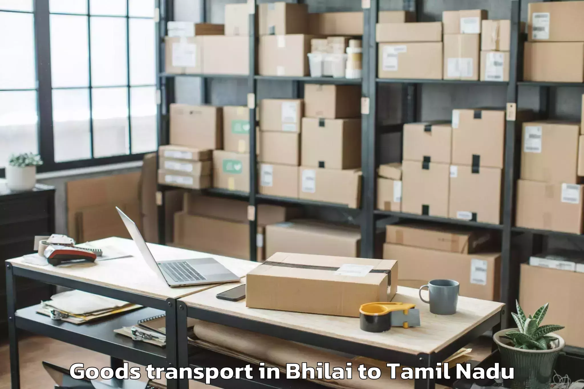 Get Bhilai to Kavalur Goods Transport